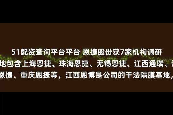 51配资查询平台平台 恩捷股份获7家机构调研：公司国内湿法隔膜基地包含上海恩捷、珠海恩捷、无锡恩捷、江西通瑞、湖北恩捷、重庆恩捷等，江西恩博是公司的干法隔膜基地，年产能10亿平（附调研问答）